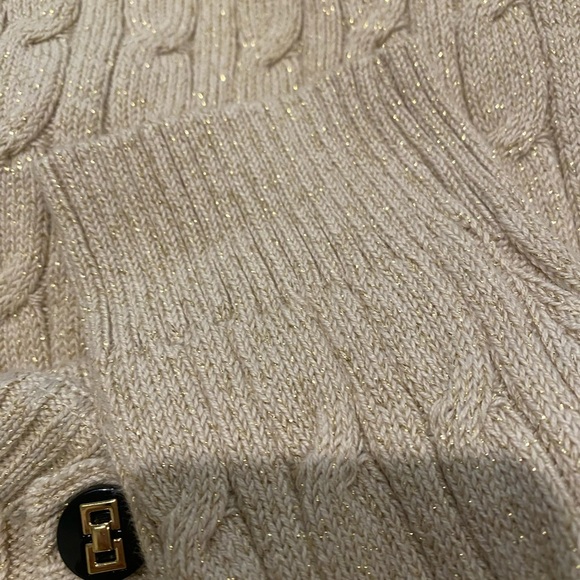 CHARTER CLUB GOLD CABLE KNIT SWEATER    NWT - Picture 9 of 11